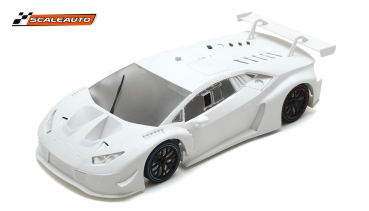 Lamborghini Huracan SCALEAUTO LBH Evo White Kit in Wettbewerbsversion mit Metall-Chassis + Racing RC3 Competition SC7101RC3